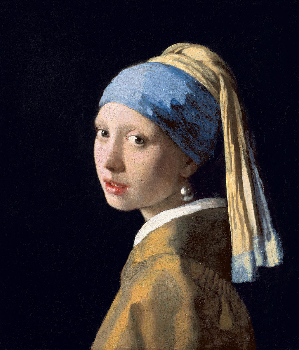 Girl with a Pearl Earring (Black t-shirt)