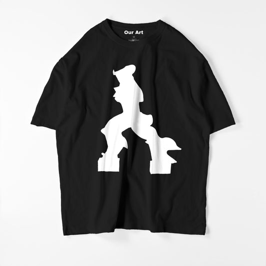 Unique Forms of Continuity in Space (Black t-shirt)